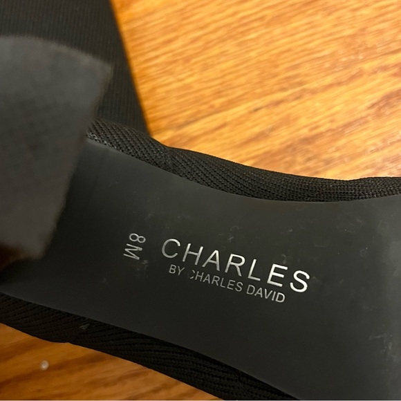 Charles by Charles David Stretch Heeled Boots Elastic Size 8 - Picture 7 of 9